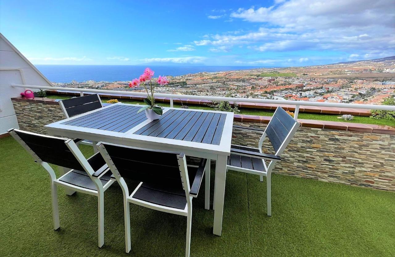 Luxury Penthouse, Best Sunset, Heated Pool, Fast Wifi アデヘ エクステリア 写真